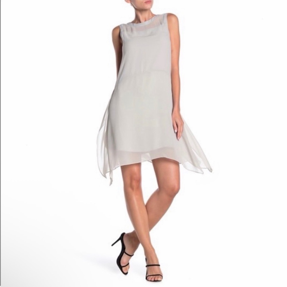 AllSaints Lyra Sleeveless Dress, Lightweight, Grey, US 6, Transitional